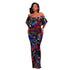 Francoise Black Multi-Color Floral Print Off-The-Shoulder Maxi Dress #Maxi Dress #Black